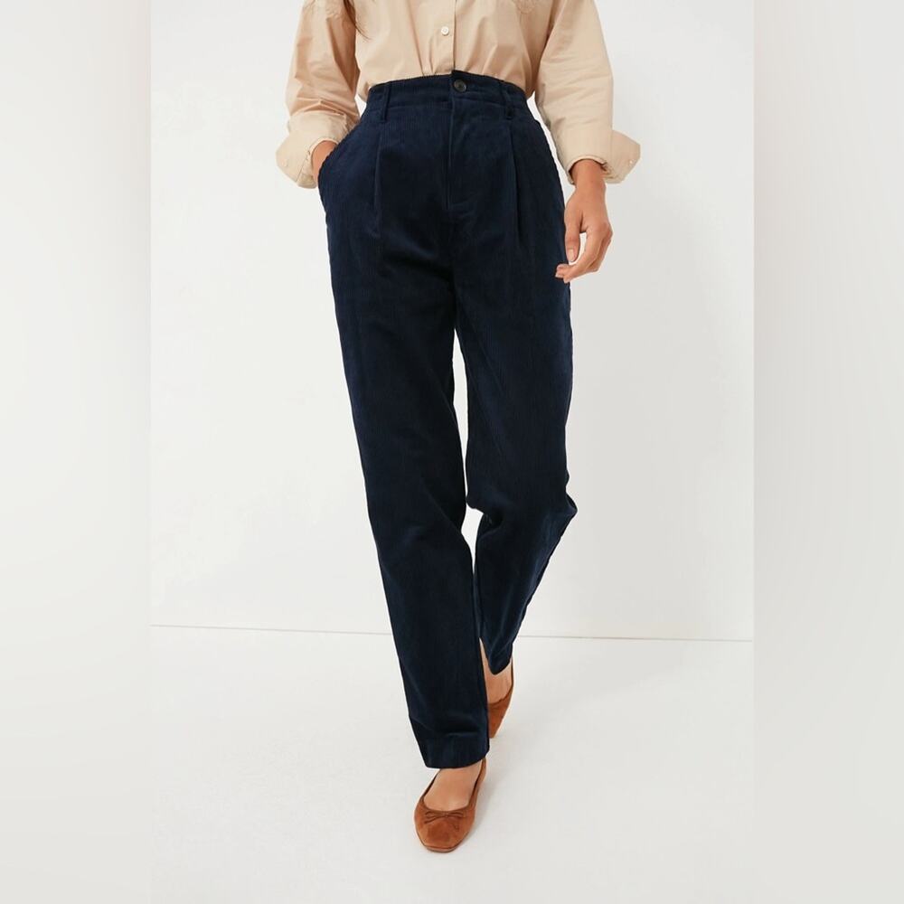 Tuckernuck Alex Mill Boy Pant in Rugged‎ Corduroy Navy blue high rise - Picture 2 of 8